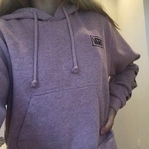 Vans cropped purple hoodie